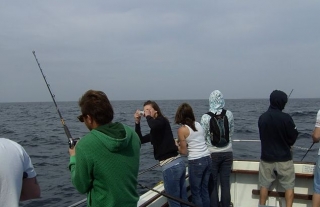 Fishing on the open water